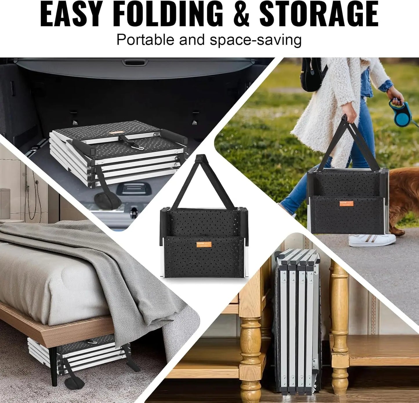 Folding Dog Ramp with Nonslip Surface
