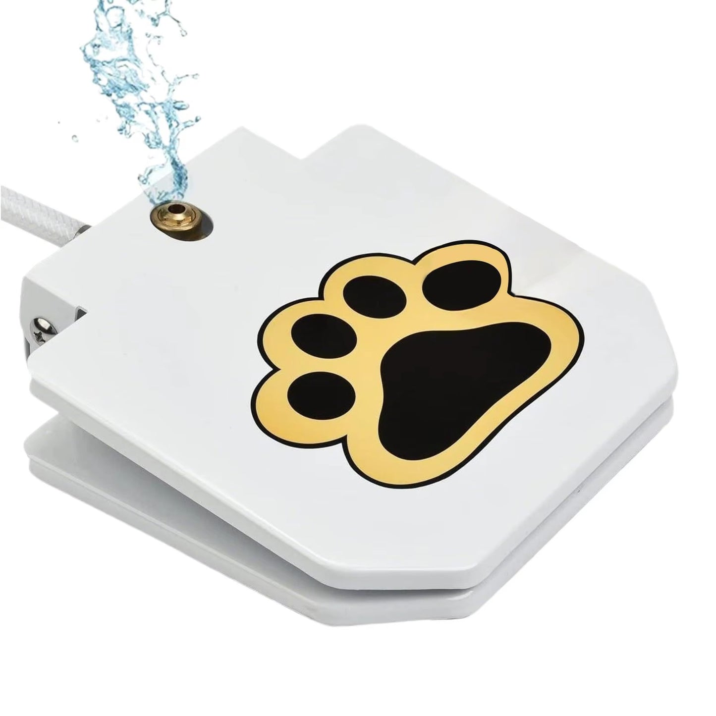 Outdoor Dog Water Fountain – Heavy-Duty Metal Paw-Activated Sprinkler Toy and Water Feeder for Garden or Backyard