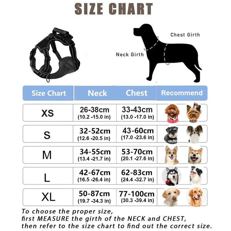 Dog Harness No Pull Breathable Reflective