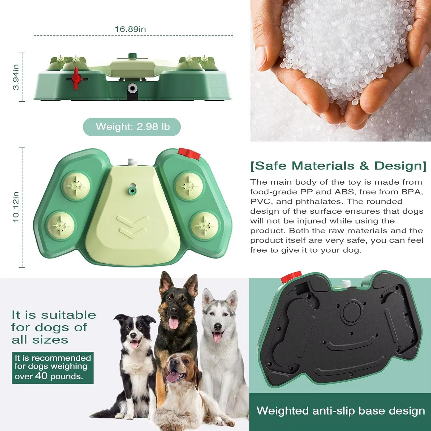 Dog Water Fountain Outdoor – Paw-Activated Sprinkler Toy & Drinking Dispenser for Small and Large Dogs