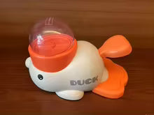 Yellow Duck-Shaped Interactive Dog Treat Dispenser – Durable Puzzle Toy & Slow Feeder